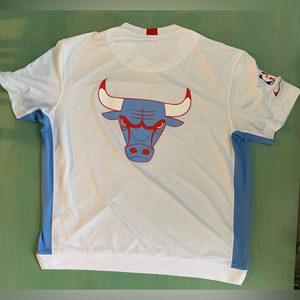 Nike Chicago Bulls Allstar NBA Jersey Baby Blue and White NEW Condition dry fit